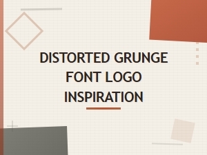 Distorted Grunge Font Logo Inspiration for Bold Designs